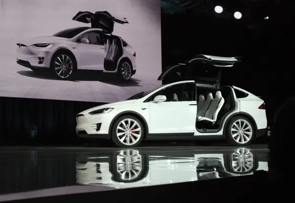 My Tesla Motors Model X VIN0002 as launched by Elon Musk