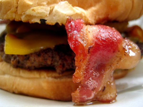 Johnny Rockets' Smoke House hamburger