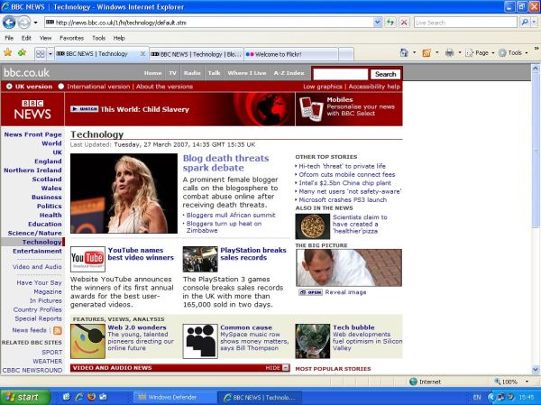 OMG It made BBC News Tech front page ...
