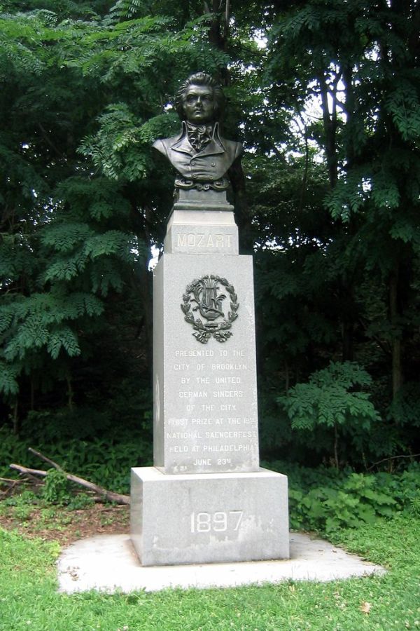 Brooklyn - Prospect Park: Concert Grove - Mozart bust