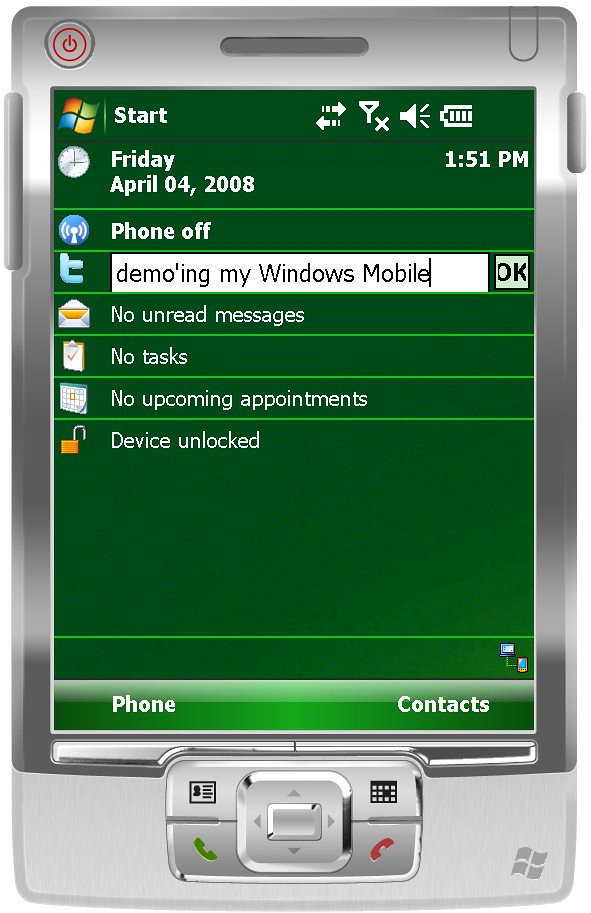 Twitter client for Windows Mobile