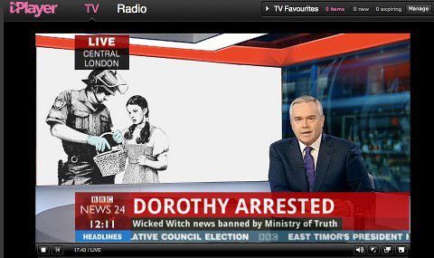 BBC News : Dorothy Arrested - Wicked Witch news banned by Ministry of ' Truth '