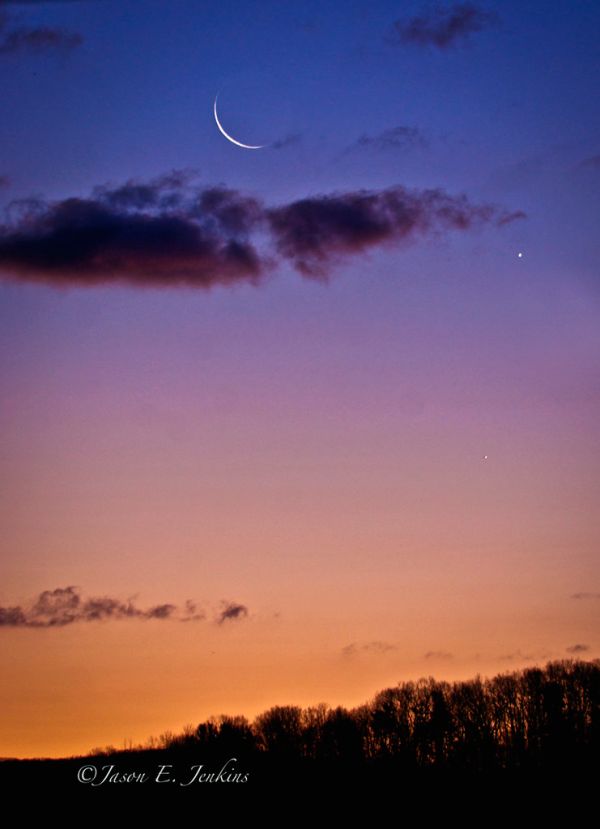 Venus and the Moon