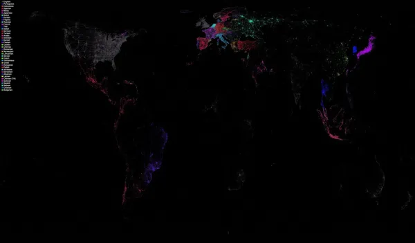 Language communities of Twitter