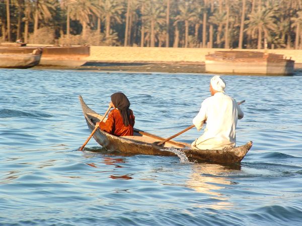 Boat on Shatt-al-Arab