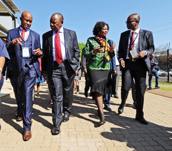 Deputy President Cyril Ramaphosa visits Gauteng Automotive Learning Centre delivers opening remarks of last HRDC meeting