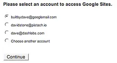 Google Sites account niceness