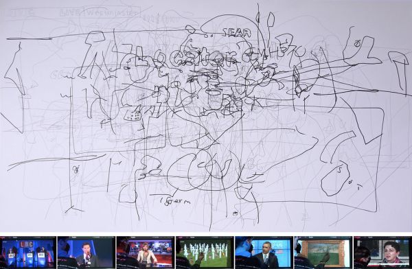 Discomfort Drawing (22:00 BBC News – 25/03/2014) (March 2014)