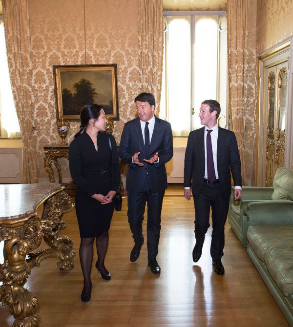 Renzi incontra Mark Zuckerberg