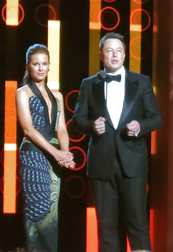 Elon Musk and Kate Beckinsale