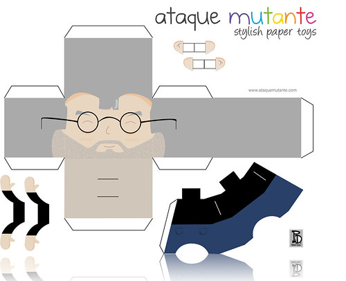 Steve Jobs paper-toy