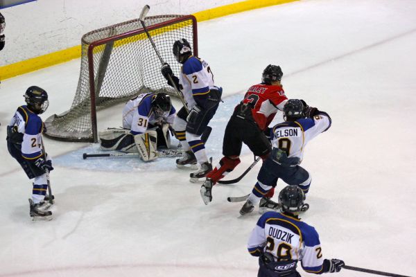 The 2012 Chicago Fury U14 AAA Girls Hockey Team vs Naperville Sabres Boys Pee Wee's in an exhibition game at Rocket Ice Arena in Naperville, Illinois on February 22nd, 2013.