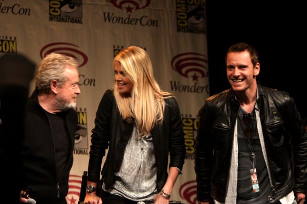 Ridley Scott, Charlize Theron & Michael Fassbender