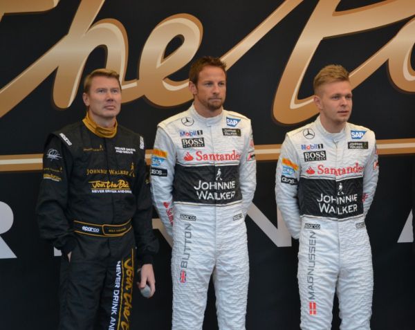 Hakkinen, Button & Magnussen - Johnnie Walker PR Event