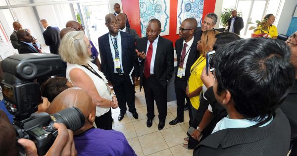 Deputy President Cyril Ramaphosa visits Gauteng Automotive Learning Centre delivers opening remarks of last HRDC meeting