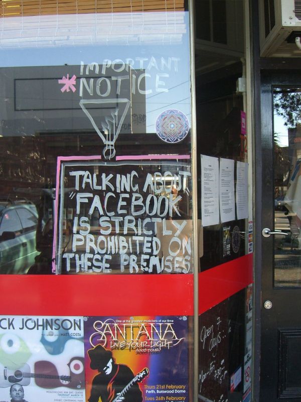 No Facebook - Blessington St, St Kilda