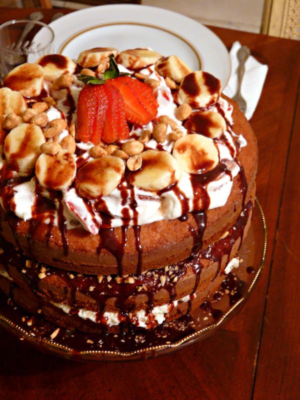 Banana Split Birthday Cake-12