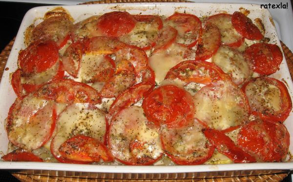 20080927 Vegan eggplant casserole with tomatoes, veg cheese, oat cream, mustard etc - RECIPE INCLUDED! :)