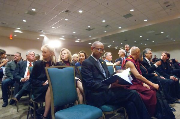 Charlize Theron at UC-Irvine Living Peace Series. December 4, 2010.