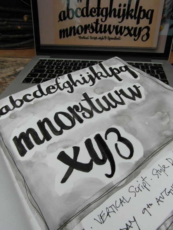 Vertical Script, style D... 9 Aug 2014