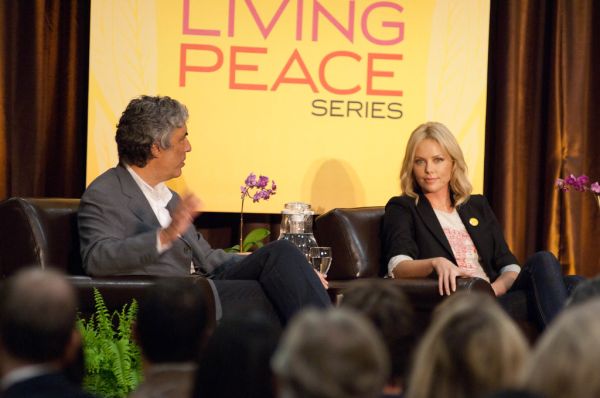 Charlize Theron at UC-Irvine Living Peace Series. December 4, 2010.