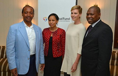 Dinner in support of the Global Fund with Charlize Theron, 01 August 2013