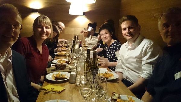 Dinner after the seminar @ Madklubben, Cph: Peter Soemers, Merete Sanderhoff, Lars Lundqvist, Kathryn Eccles, Nick Poole, Christian Lange.