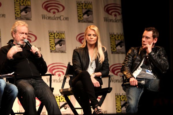 Ridley Scott, Charlize Theron & Michael Fassbender