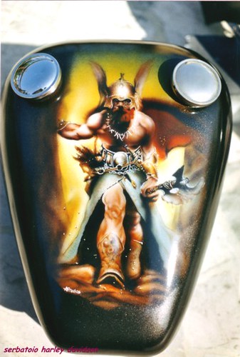 Harley Davidson Tank Airbrush