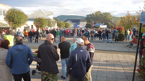 Sučany, protest občanů proti výstavbě sodifikační linky 2