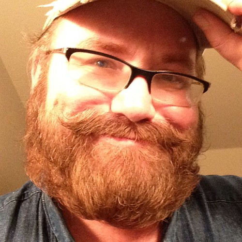 Happier Groomed Beard Occupying Mike Mozart's Face!