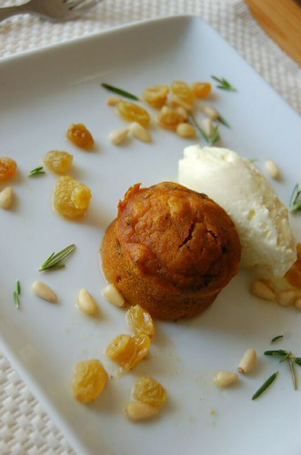 29th Birthday Cake: Babbo Pumpkin Rosemary Cake with Olive Oil Gelato