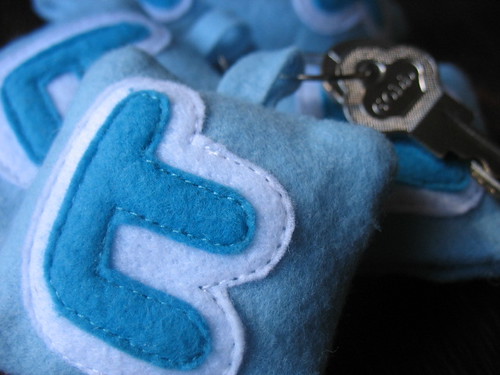 Mini Chaveiro Twitter