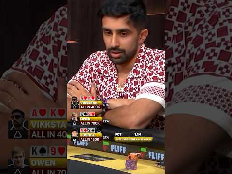 VIKKSTAR123 ELIMINATES ZACH JUSTICE &amp; BEATS POKER PRO BRAD OWEN IN 3 WAY ALL-IN
