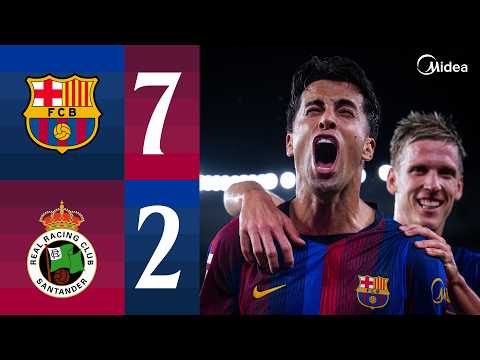 FC BARCELONA 7 vs 2 RACING SANTANDER | LALIGA 2026/27 MD06 🔵🔴