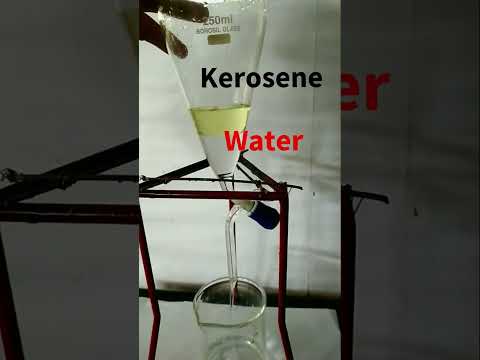 Separating Funnel - Two separate two immiscible Liquids