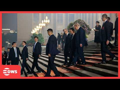 FULL DEPARTURE: Trump, Elon Musk, Marco Rubio &amp; Tim Cook Depart Beijing After State Banquet | AC1E