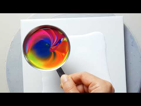 (1214) Funnel's Journey | Easy Acrylic Pouring Ideas | Just Acrylic Paint &amp; Water | Designer Gemma77