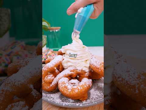 Making this fluffy FUNNEL CAKE was easier than I expected!