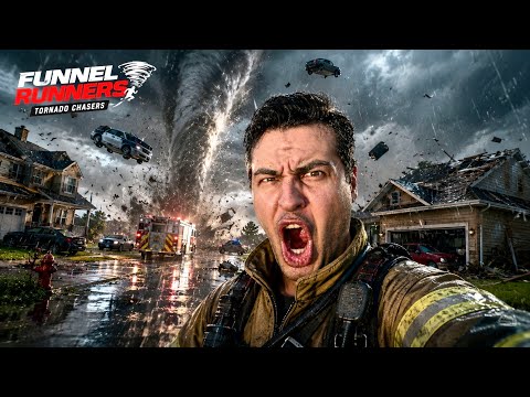 Funnel Runners 💥 اولین ایرانی آتشنشان جهان که به همراه دوستاش از طوفان فرار کر‌د