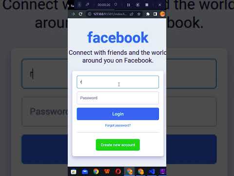 How to Create Facebook Login Page in HTML and CSS