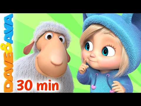 🥰 Mary Had a Little Lamb | Dave and Ava Nursery Rhymes | Colors Song | Baby Rhymes and Kids Songs 🥰