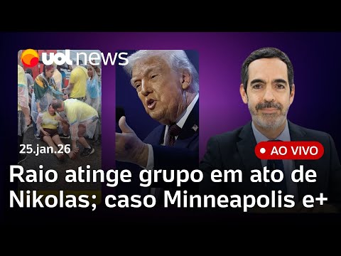 Caminhada de Nikolas tem pessoas feridas após queda de raio; morte em Minneapolis; resort Tayayá e+