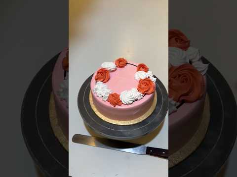 Beautiful Decent Cake Decoration 💖🎂#cakedesign