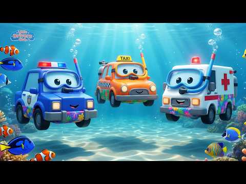 Summer Beach Fun with Cars | Kids Vehicle Song | 3D Nursery Rhymes &amp; Kids Songs