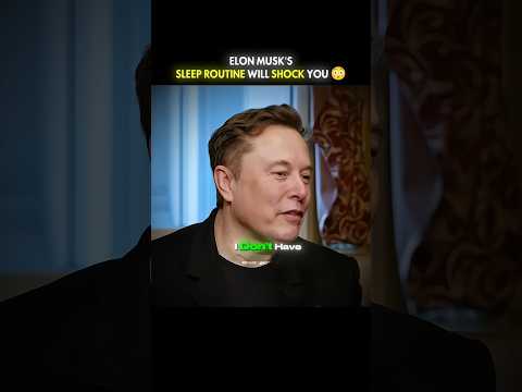 Elon Musk's Sleep Routine Will Shock You 😱 | Sleep Like a Billionaire #ElonMusk #Success #Motivation