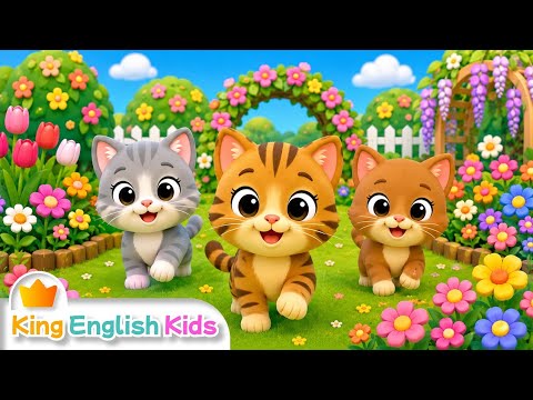 Three Little Cats 🐱 | Kids Songs &amp; Nursery Rhymes