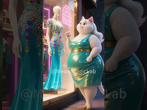 The Cat's Transformation, The Struggle of a Fat Cat #ai #cartoon #cat #funny #cats  #animals #pets