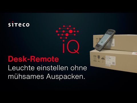 SITECO iQ - #3 Leuchte einstellen ohne mühsames Auspacken
