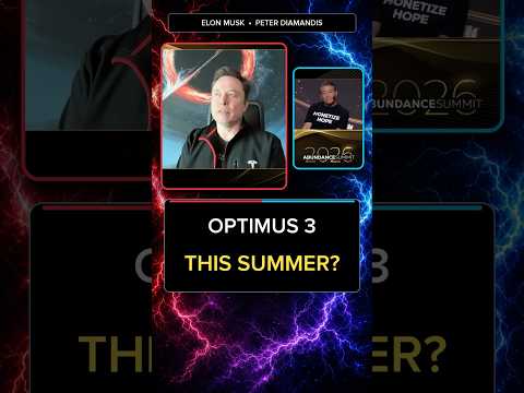 Elon Musk Says Optimus 3 Production Starts This Summer